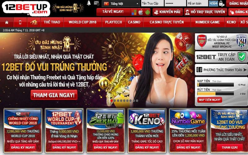 12Bet được nhiều người tham gia