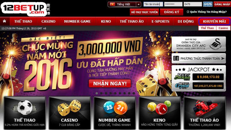 12Bet là nhà cái uy tín nhất hiện nay