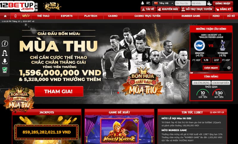 Cược thể thao cực hot tại nhà cái 12Bet