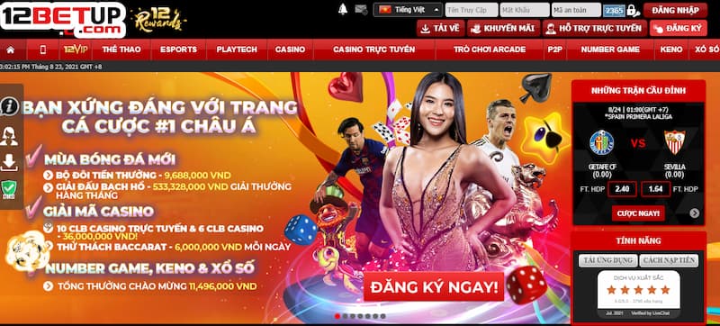 Lưu ý khi đăng nhập 12Bet