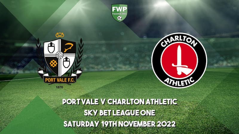 Soi kèo Port Vale vs Charlton Athletic 22h ngày 19/11, League One